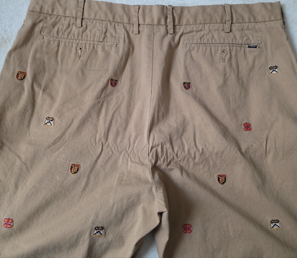 Polo by Ralph Lauren Khaki Embroidered Men's Shorts - Picture 4 of 7